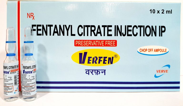 Verfen® Fentanyl Citrate Injection Preservative Free 50mcg/ml 2ml & 10 ml Ampoule