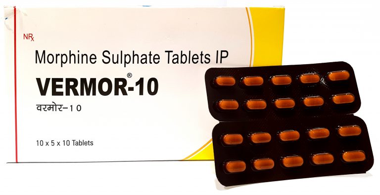 Vermor® Morphine Sulphate Tablet 10mg/Tablet, 20mg/Tablet, 30mg/Tablet, 60mg/Tablet 1 X 10 Tablet